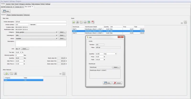 Buy Sell Temia Stock Accounting for Store and Warehouse Cheap Price Complete Series (2)