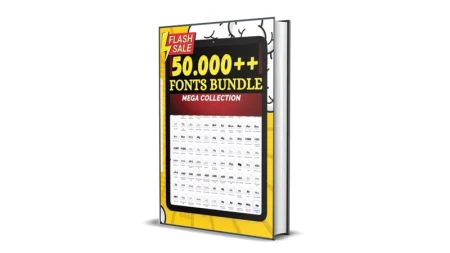 Buy Sell 50000 Premium Fonts Bundle Cheap Price Complete Series