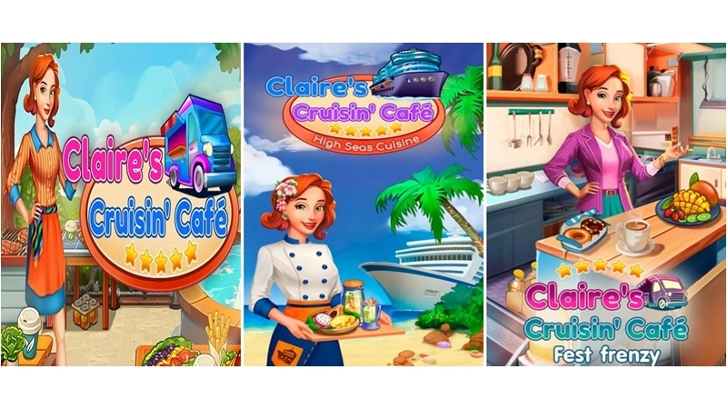 Buy Sell Claire's Cruisin Cafe Games Cheap Price Complete Series